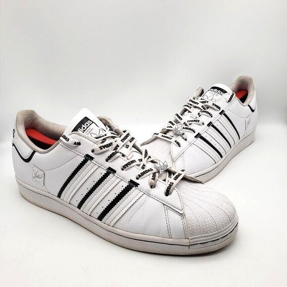 ADIDAS Superstar Thin Stripes in White (Men's US Size 12) PCI 789 002 - Picture 2 of 7
